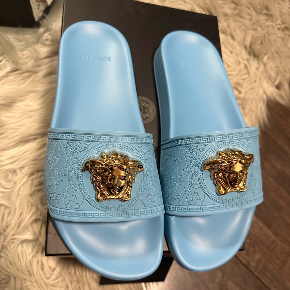 New in box Versace slides size 40